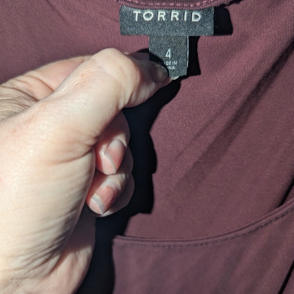 4X Torrid Maroon Soft Stretchy Sleeveless Dress - Picture 2 of 4